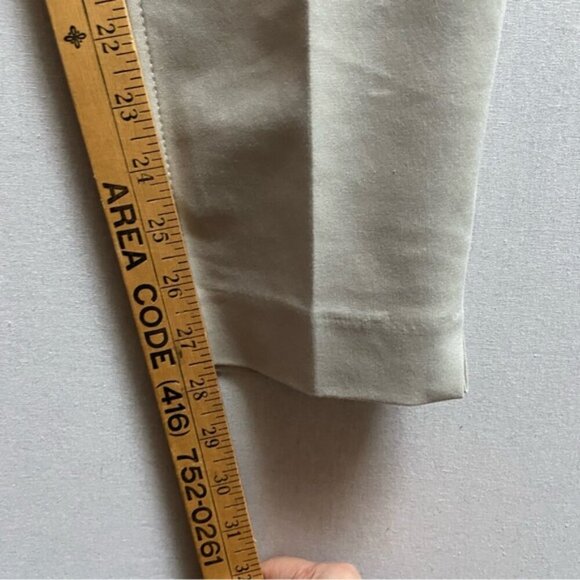 Crosby Springfield Slim Cream Coloured Pull On Cotton Trouser Pants Sz 10 - Picture 7 of 9